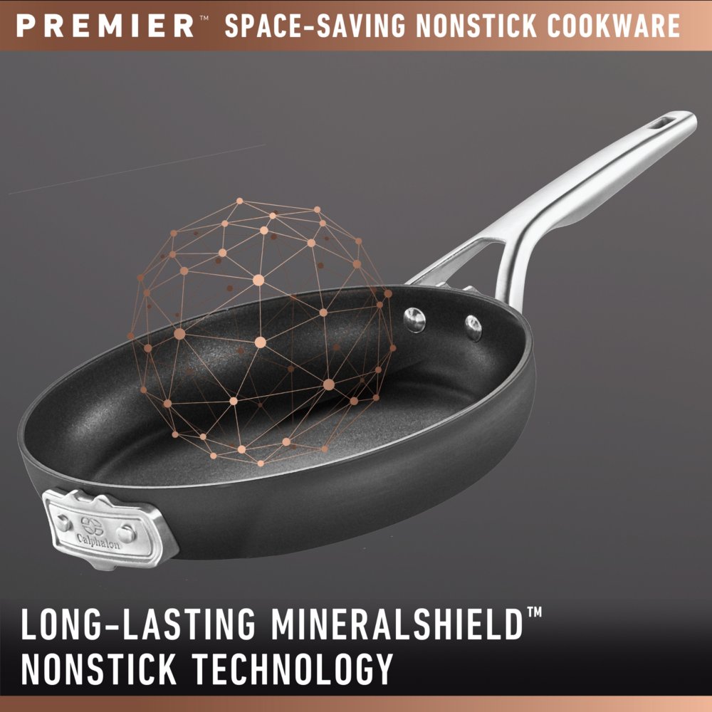 Premier™ Hard-Anodized Nonstick 7-Quart Sauteuse with Lid | Calphalon